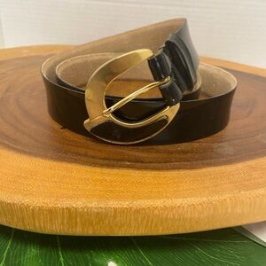 Valerie Barad Vintage Patent Leather Belt size L